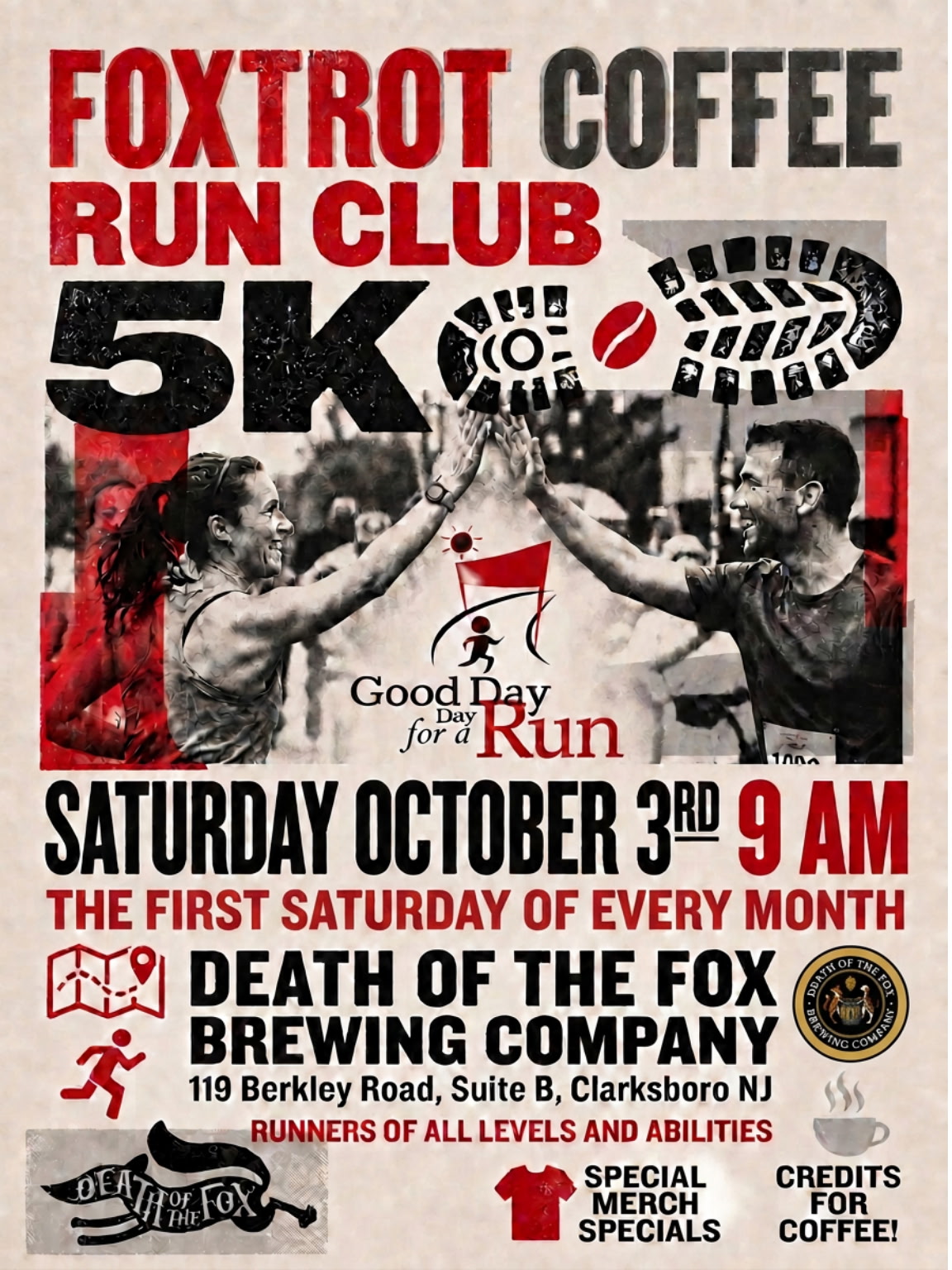 Foxtrot Coffee Run Club 5K poster